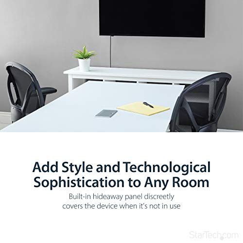 Startech.com Conference Table Connectivity Pop Up Box With Av And Data Ports - Hdmi, Vga, Displayport To 4K Hdmi Output (Box4Hdecp2), Silver #TOP3