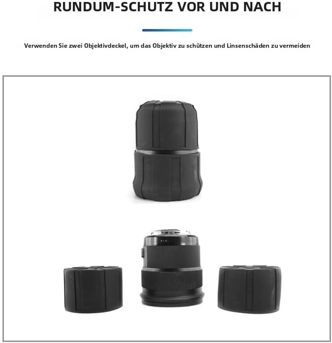 Tapa Universal de Lente para Cámara 60–120mm 2 Piezas miniatura 6