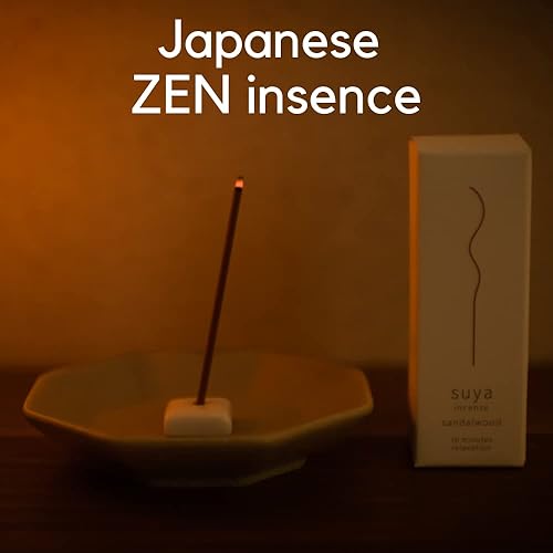 Miniatura 2 de Suya - Sandalia japonesa de incienso de madera con soporte de 30 piezas, palo 10 minitus rerax