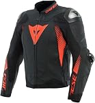 Dainese – Dainese Super Speed 4 Motorrad Lederjacke, schwarz/rot, 50