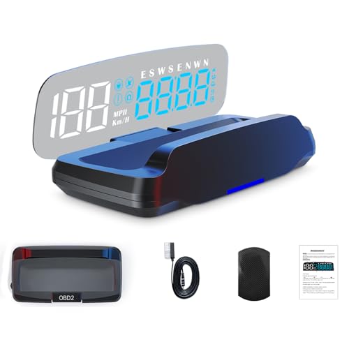 Head Up Display for Cars HOBS, Moman OBD2 Gauge Car HUD Digital G...