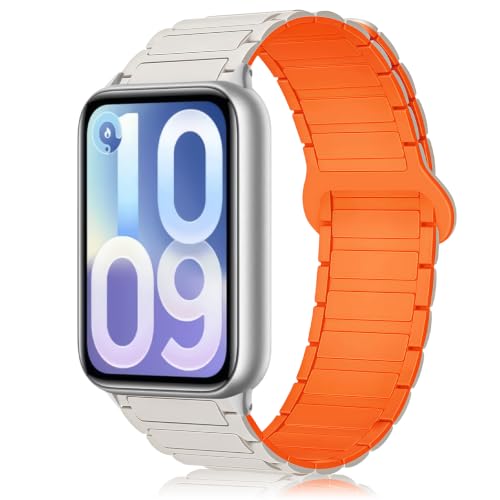 [SiDyQi] �o���h �}�O�l�b�g �V���R�� Xiaomi Smart Band 10 Pro/9 Pro/8 Pro�Ή� �����x���g �y�� �h�� �ʋC�� �j�����p �o���h�Œ葕�u�t�� �X�|�[�c�ւ��x���g �\�t�g�V���R�����C Redmi Watch 6/