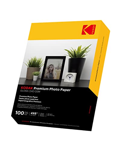 Papel Fotografico 10X15 100 Hojas Marca KODAK