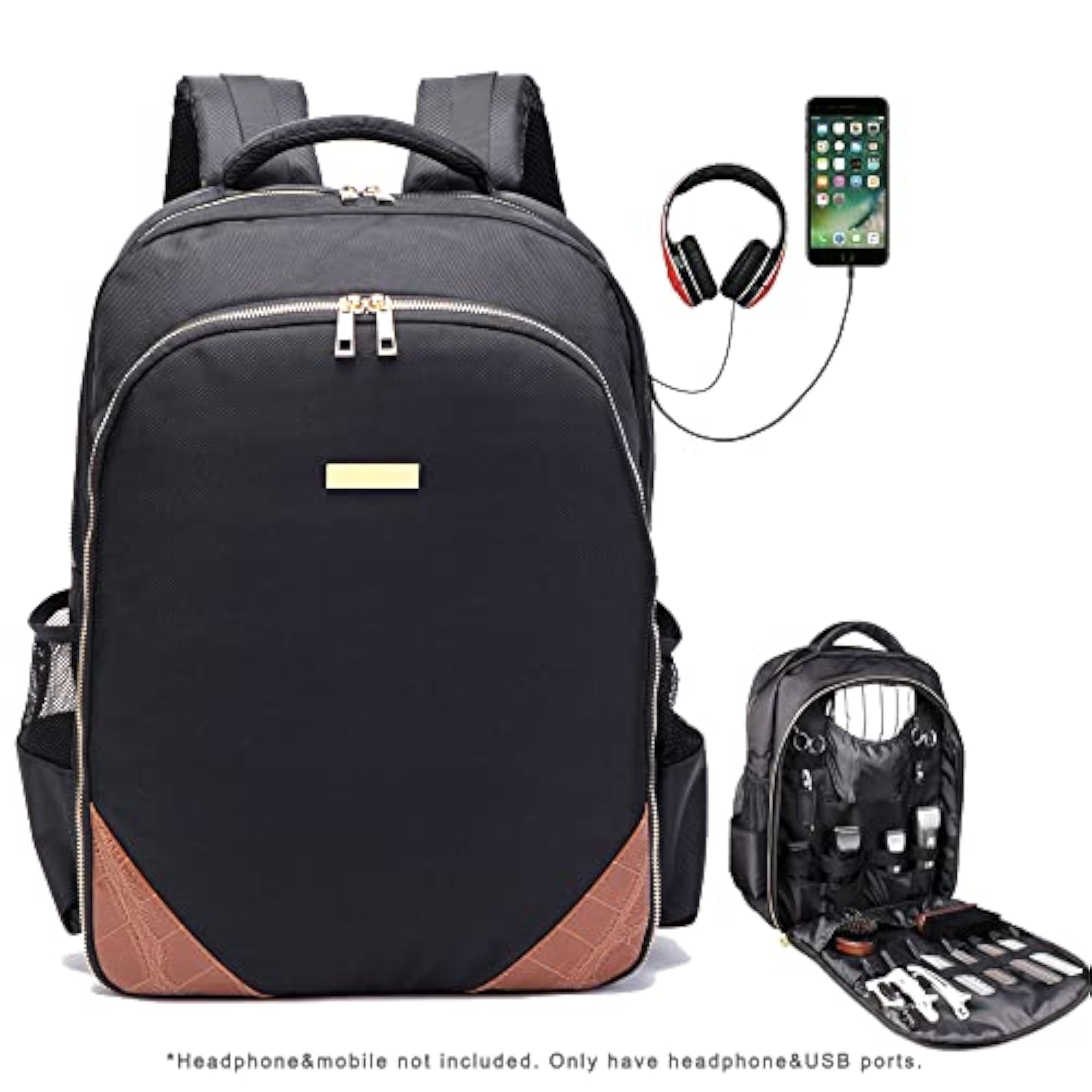 Travel Backpack for Barbers, Hairstylist Clippers Storage