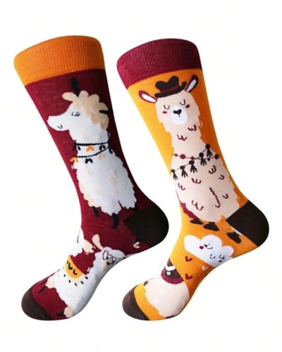 Mens & Womens Llama Socks. 1 Pair of Alpaca Socks. UK Size 3-6. Llama Gift. Alpaca Gift