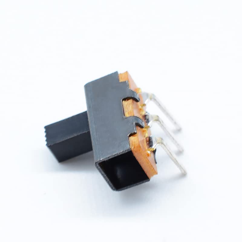 10PCS On-On 2 Position 1P2T SPDT PCB Mount Vertical Slide Switch 3 Pin 3MM 4MM 5MM 6MM Height - (Color: 6mm)