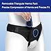 Inguinal Hernia Belt for Men and Women, Suitable for Single/Double Inguinal Hernia Support, Pain Relief Recovery Belts with 2 Removable Compression Pads(Large)