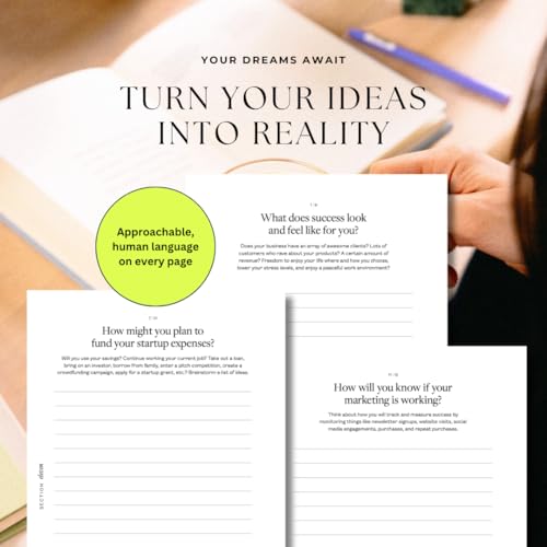 Start Your Business Today, 2026 Guided Journal, Goal Setting & Planning – Step-by-Step Guide for New Entrepreneurs - Empowering Planner Gifts for Women & Men - Image 5