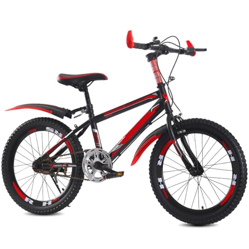 FMBLDM Bicicleta de Montaña de 22 Pulgadas y 24 Pulgadas de Acero Al Carbono para Niñas y Niños De 115 a 175 cm D,24 Inches