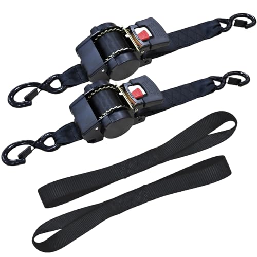 UMIRO Retractable Ratchet Straps 3500lbs Break Strength