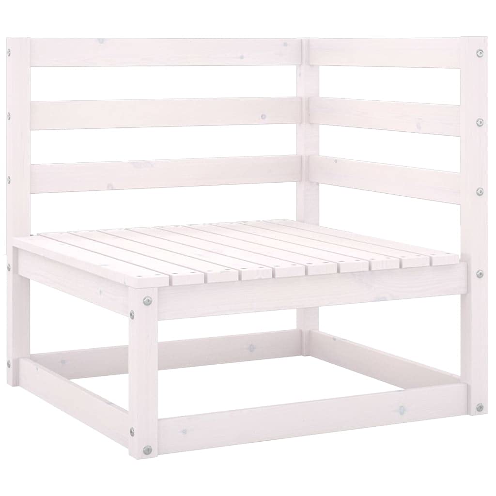 Divano da giardino 3 posti in legno di pino massiccio, design modulare per esterni, set da soggiorno resistente alle intemperie, mobile da terrazza flessibile e stabile
