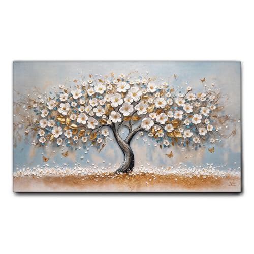 Giallobus - Quadro - 08 - Albero della serenità - Tela Canvas Telaio Standard - 140x80 - Pronto da appendere - Quadri moderni per la casa