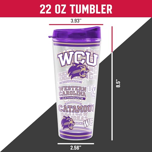 Image of Rico Industries NCAA College Double Wall Mayhem 16oz Or 20oz Tritan Tumbler W Lid