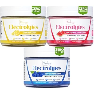 My Adventure to Fit Blue Raspberry, Lemon Candy, Watermelon Candy Electrolytes Bundle