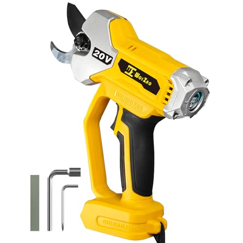 Electric Pruning Shears Cordless Compatible with DeWalt 20v Battery,2 Inch Brushless tree trimmer,Garden Pruners Tool with LCD Display & SK5 Blades(Tool Only,No Battery)001