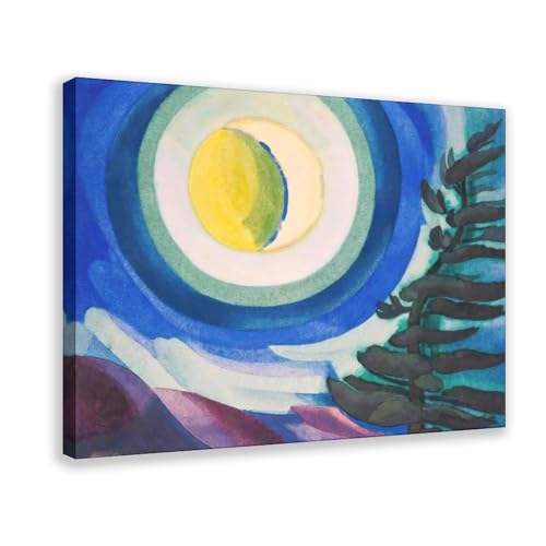 Moon Radiance Oscar Bluemner toile de maître tendue décoration murale