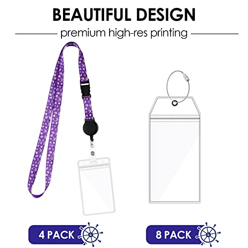 Image of 12 Pack Cruise Lanyards for Ship Card Retractable Badge Reel Waterproof Cruise Luggage Tag Holder Cruise Essentials Cruise Accessories Must Haves for Celebrity Cruise Ticket(Fresh)