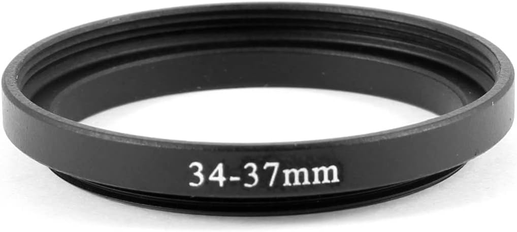 NinoLite Step Up Ring for 34mm to 37mm Camera Lens Aluminum Alloy Adapter Ring (Step-Up Ring) Black