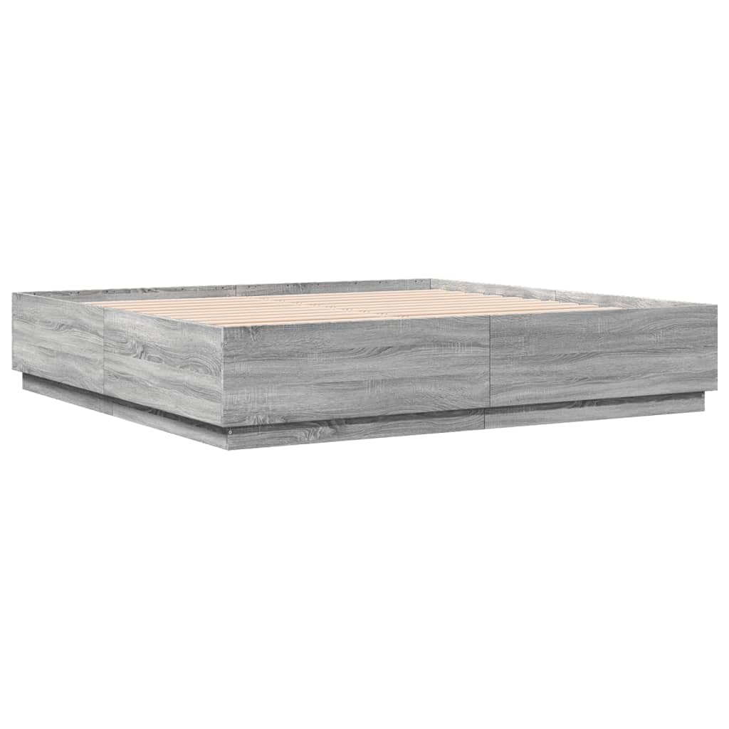 Holzbettrahmen, Holzwerkstoff, Modernes Bett mit Sperrholzlatten, Höhe 40 cm (180 x 200 cm)