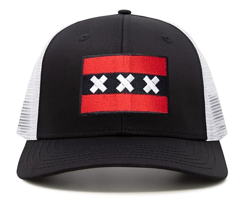 Image of International Tie City Hat for Men and Women, Adjustable Snapback Trucker Baseball Cap with Embroidered Patch