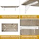 KDR Produktgestaltung Wandklapptisch Schreibtisch Tischplatte 80x40 cm in Eiche astig Klapptisch Esstisch Küchentisch für die Wand Bartisch Stehtisch Wandtisch Tisch klappbar zur Wandmontage