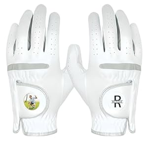 Lsayzz Personalized Golf Gloves with Ball Marker, Custom Name or Photo Golf Glove Mens, Ideal for Father’s Day and Golf Enthusiasts