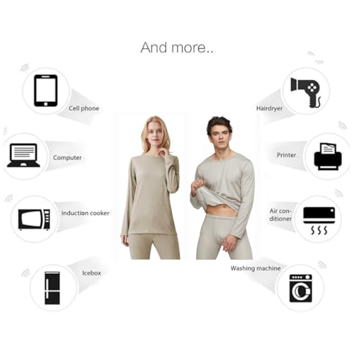 EMF Protection EMI Shielding Anti-Radiation Silver Fiber Clothes-Long Leg Bottoms Underwear2