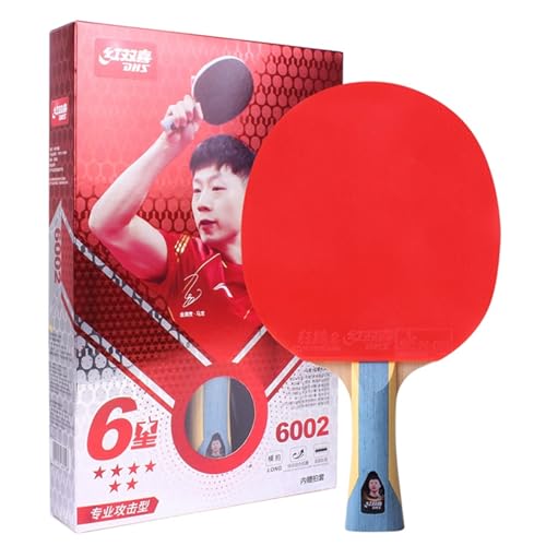 Double DHS Table Tennis Racket with Hurricane 3 Rubber - Professional Ping Pong Paddle for Advanced Spin & Control