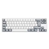 Teclas de teclado PBT coloreadas: con estas teclas de tecla PBT de alta calidad y un revestimiento antigrasa, este teclado mecánico de 69 teclas brinda una durabilidad de primera clase y una gran sensación para su escritura. El aspecto mate de brillo cero durará tanto como lo uses.
