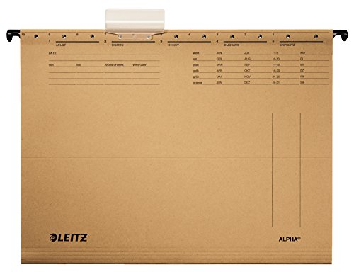 Leitz Hängemappe ALPHA/1915-00-00 A4 naturbraun 250g/qm, 1 Stück Leitz Hängemappe ALPHA/1915-00-00 A4 naturbraun 250g/qm, 1 Stück