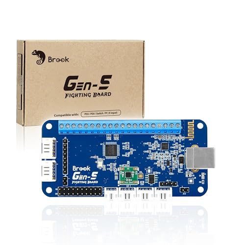 Brook Gaming GEN 5 Fighting Board – Multi-Platform Support for PS5, PS4, NS & PC – Ultra-Fast Input for Competitive Play