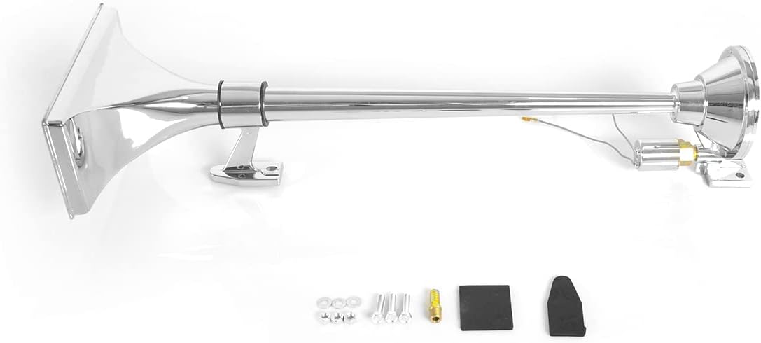 SEPEY 12V/24V Truck Air Horn 24.8 inch 150DB Trumpet Horns Kit universal for Car Train Boat