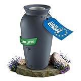 YourCasa Regentonne 120-230 Liter [DropCatcher] mit Filterkorb & Wasserhahn...