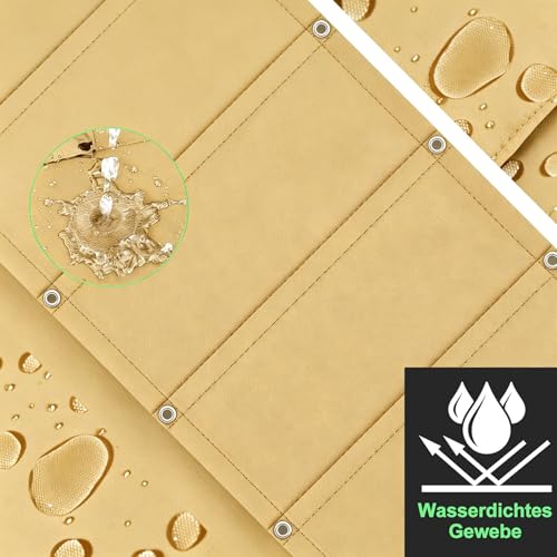 Voile d'ombrage imperméable 240 x 560 résistant déchirure protection UV balcon