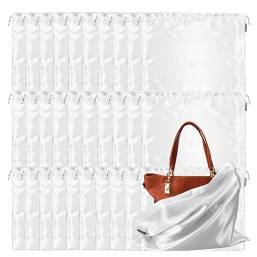 A marsala messenger bag style satchel 30 Pack Dust Bags for Handbags Storage