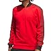adidas Men's Originals 3-Stripe 1/4 Zip Sweatshirt - Better Scarlet LG