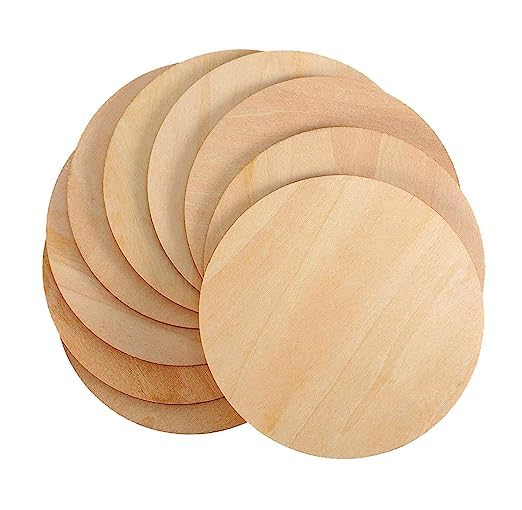 Woodenlab - 50 Pcs 4 Inch Round Shaped MDF Coasters Plain Wooden Art Craft Coaster Blank Cutouts for Tea Coffee Painting Wood Sheet Craft, Decoupage,Resin Mandala Art Work & Decoration, 2.5mm Thick (B0CL7Q19JZ) Amazon Price History, Amazon Price Tracker