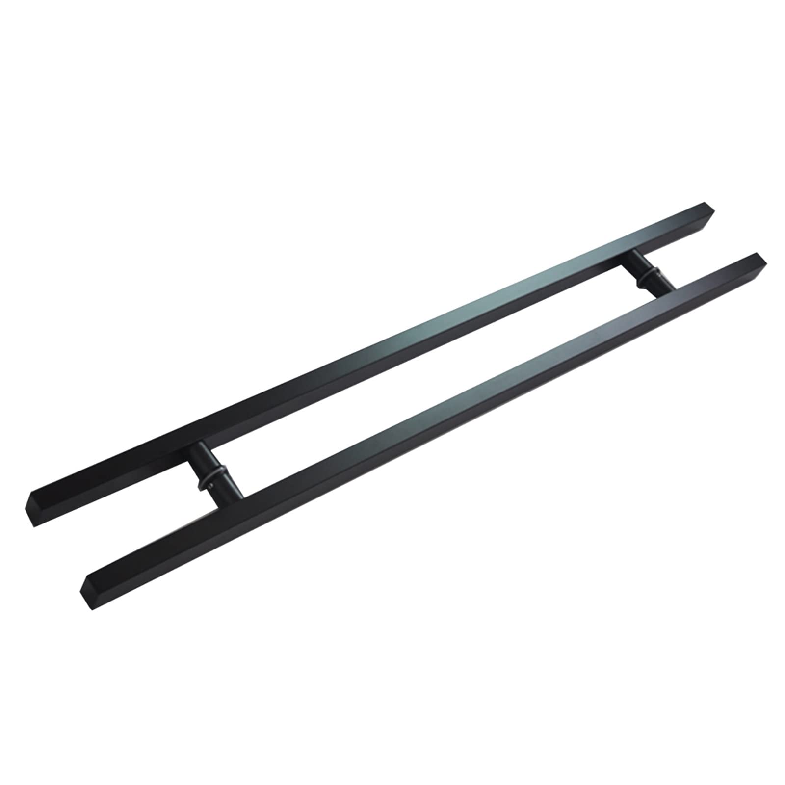 Poignée de porte coulissante double face bois au design architectural pour intérieurs haut de gamme