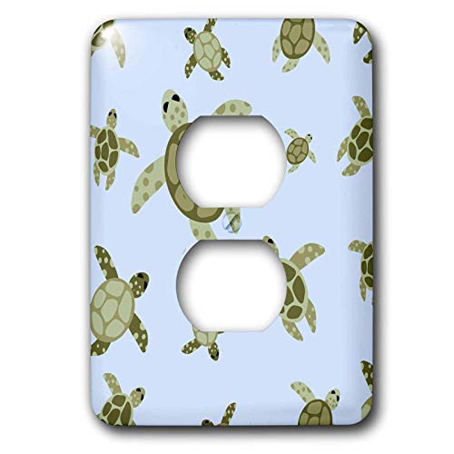 Couverture de sortie tortue de mer double prise murale décorative - 2