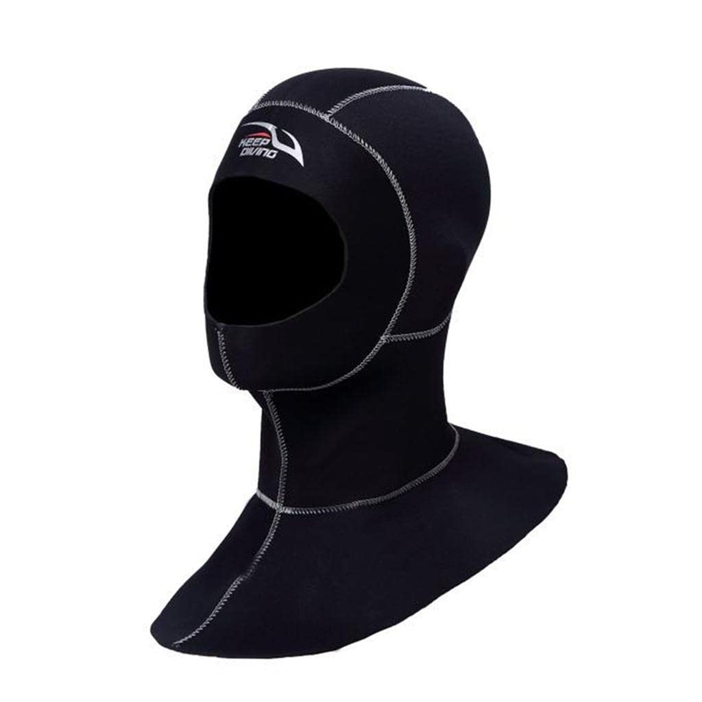 RajoNN Traje de Neopreno con Capucha para Adultos Gorro Térmico para Surf Equipo de Buceo, Costura Blanca XXL