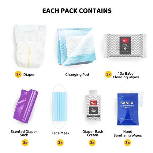 Disposable Diaper Changing Kit to Go | Contains 3 Individual Packs | Perfect for Travel | Portable Baby Changing Essentials (4) - Thumbnail 6