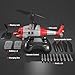 OBEST RC Helicopter LM19-E Black Hawk 3.5 Channel 2.4G - One-Key Takeoff/Landing, Emergency Stop, Altitude Hold & 3-Speed, 60M Range(Red & White)