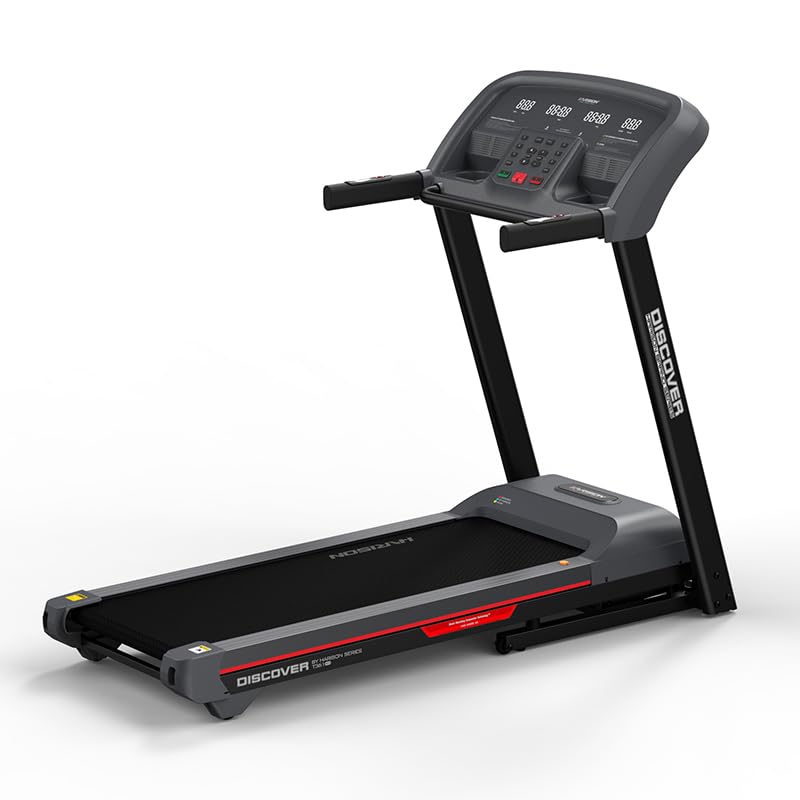 Image of HARISON Commercial Treadmill for Home and Commercial Gym, Foldable, 3.0 HP Double Motor Drive, 15% Incline, 18 km /h Top Speed