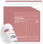 Collagen Hydrogel Face Mask (8 Pcs) | Overnight Sheet Mask for Deep Hydration, Soothing & Firming | Transparent Gel Mask for All Skin Types | Korean Skincare