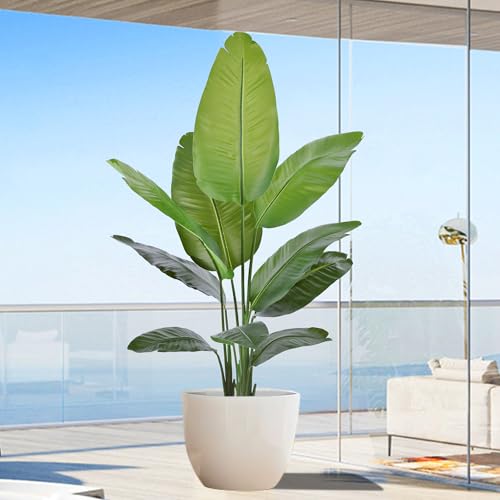 Artificial Bird of Paradise Plant 5Ft, Floor Silk Banana Leaf