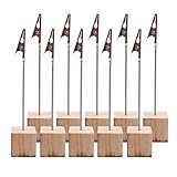 Utilisation polyvalente : ce porte-noms et ce support en bois s’intègrent parfaitement comme porte-cartes en bois, porte-panneaux de table pour mariage ou porte-numéros dans divers contextes, répondant ainsi à de multiples besoins d’affichage. il peut également servir de pince à mémo ou de support photo