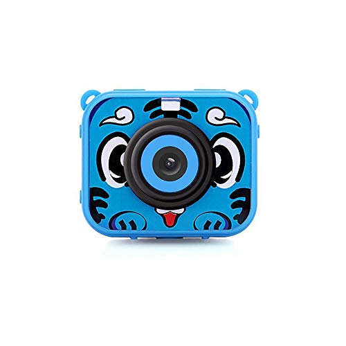 sknonr Kinder-Kamera 1080P HD wasserdicht und Anti-Fallen-Sport-Kamera 2.0" LCD-HD-Digitalkamera DV-Kind-Geschenk (Color : Blue)