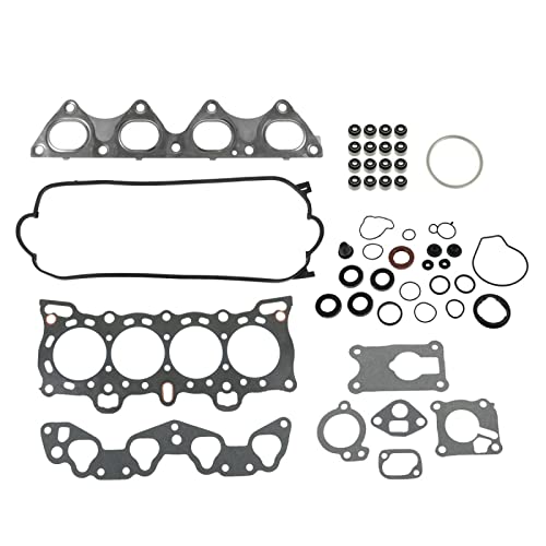 Image of TRQ Engine Head Gasket Kit Set Compatible with Honda Civic CRX Del Sol 1.5L 1.6L