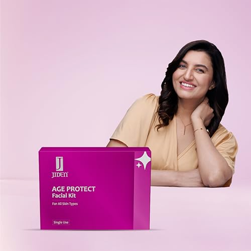 Image of JIDEN Premium Age Protect Facial Kit 30gm 6-Step Anti-Aging Skincare Routine Red Wine Extract, Mulberry Extract & Aloe Vera Hydrating, Brightening & Anti-Wrinkle Face Kit Youthful Glow All Skin Types