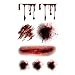Supperb Temporary Tattoos - Bleeding Wound, Scar Halloween Halloween Tattoos (Bleeding Wound)
